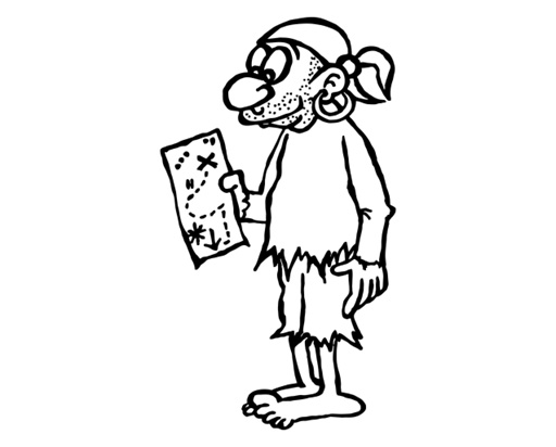 Printy 4924 Tauchstempel 13 Taucherstempel Motiv Matrose SCHWARZ BLAU